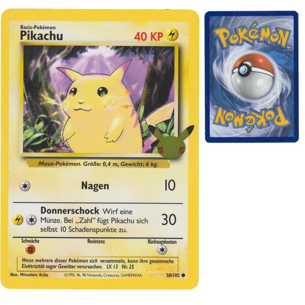 Pokemon - Pikachu Celebration Oversized Promokarte