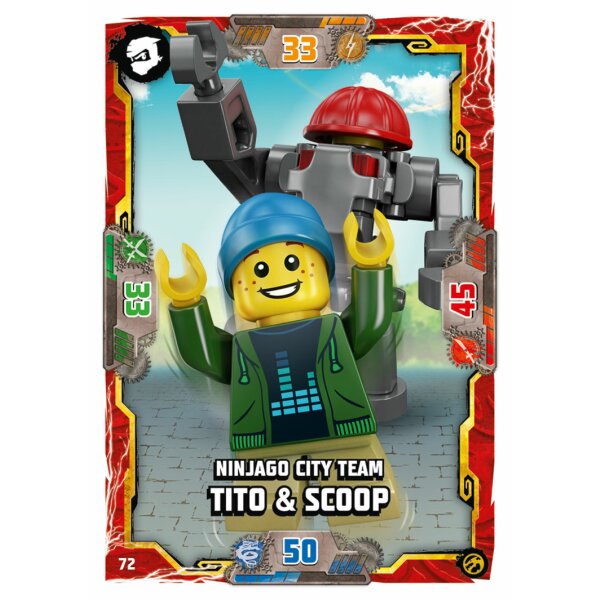 72 - Ninjago City Team Tito & Scoop - Helden Karte - Serie 7