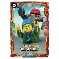 72 - Ninjago City Team Tito & Scoop - Helden Karte -...