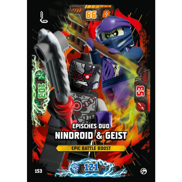 153 - Episches Duo Nindeoid & Geist - Epic-Battle Karte - Serie 7