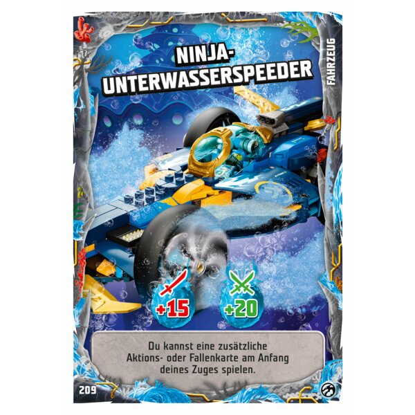 209 - Ninja-Unterwasserspeeder - Fahrzeugkarte  - Serie 7