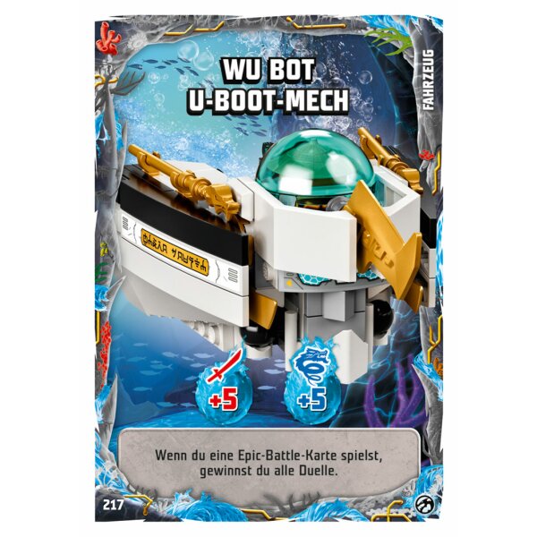 217 - Wu Bot U-Boot-Mech - Fahrzeugkarte  - Serie 7