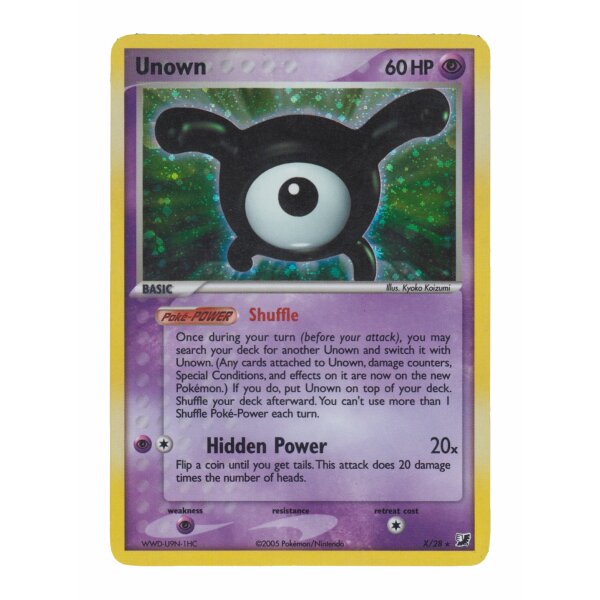 X/28 Unown - EX Unseen Forces