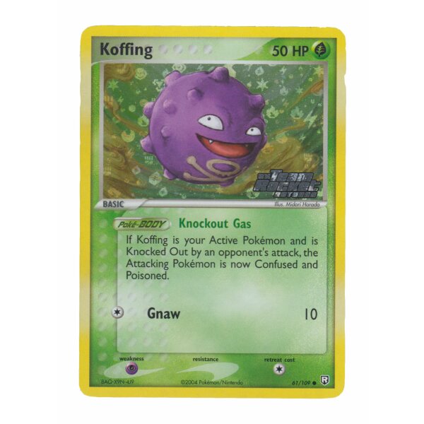 61/109 - Koffing - Reverse Holo - Englisch