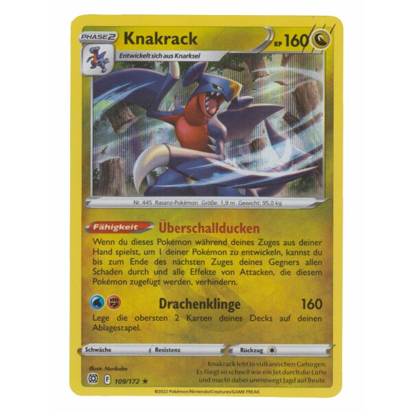 109/172 - Knakrack - Holofoil Rare