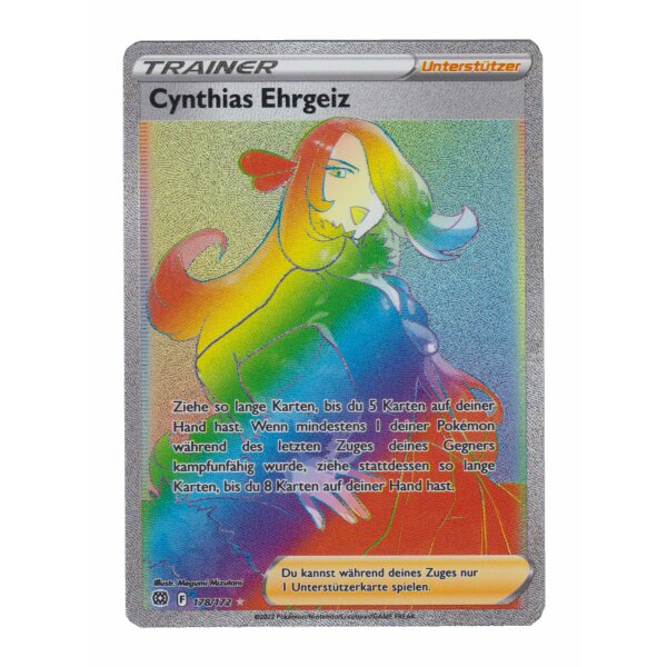 178/172 - Cynthias Ehrgeiz - Rainbow Rare