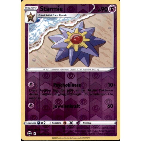 055/172 - Starmie - Reverse Holo