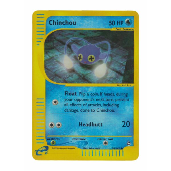 70/147 - Chinchou - Reverse Holo - Englisch