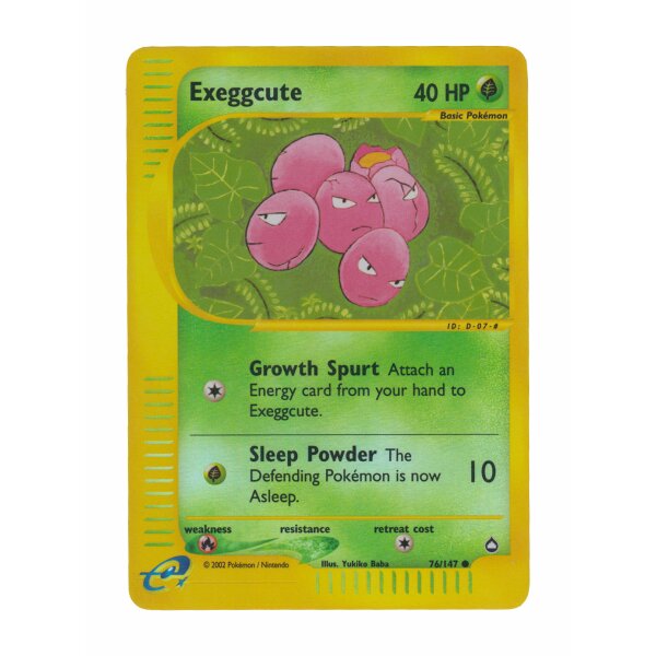 76/147 - Exeggcute - Reverse Holo