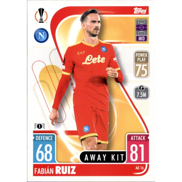 AK16 - Fabian Ruiz - Away Kit - 2021/2022