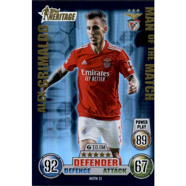 MOTM31 - Alex  Grimaldo - Man of the Match - 2021/2022