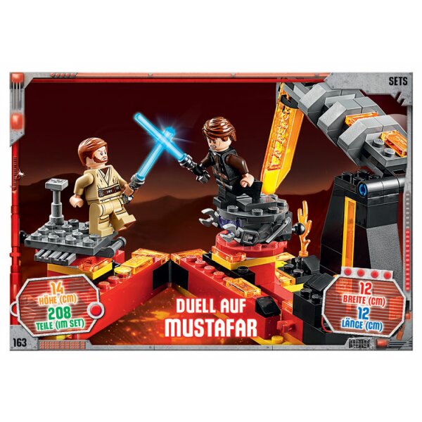 163 - Duell auf Mustafar - Set Karte - Serie 3