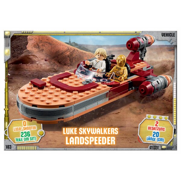 183 - Luke Skywalkers Landspeeder - Fahrzeug Karte - Serie 3