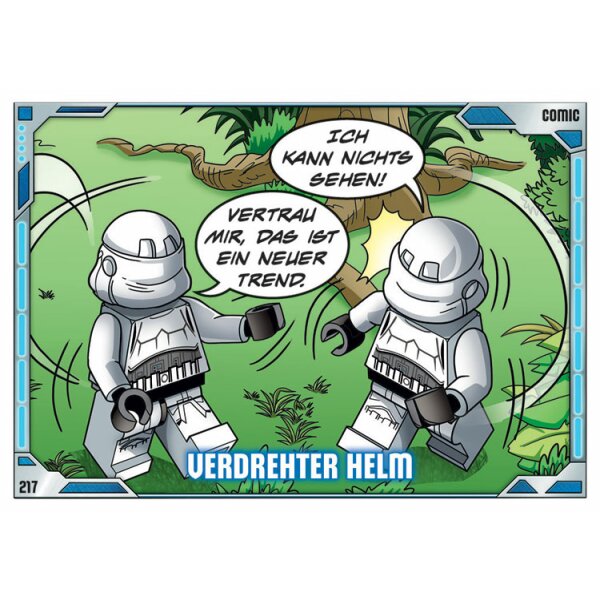 217 - Verdrehter Helm - Comic Karte - Serie 3