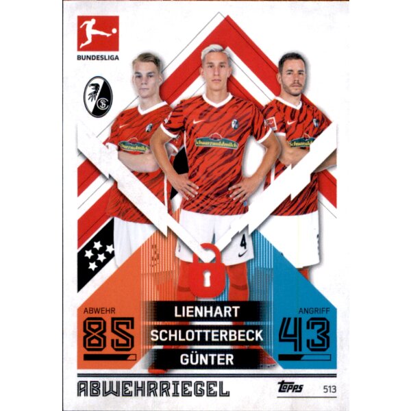 513 - Lienhart/Schlotterbeck/Günter - Abwehrriegel - 2021/2022