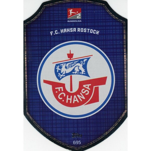 695 - F.C. Hansa Rostock - Clubkarte - 2021/2022