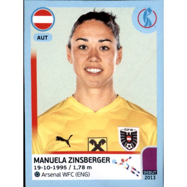 Frauen EM 2022 Sticker 53 - Manuela Zinsberger - Österreich