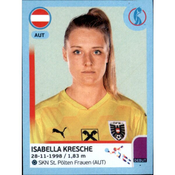 Frauen EM 2022 Sticker 54 - Isabella Kresche - Österreich