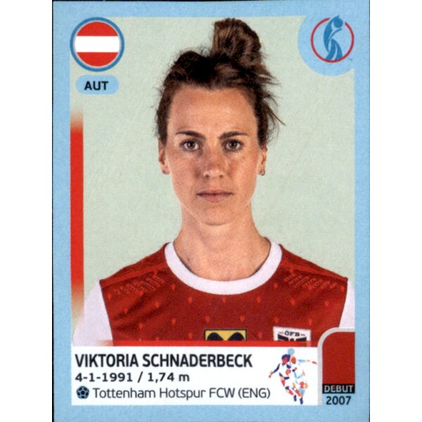 Frauen EM 2022 Sticker 61 - Viktoria Schnaderbeck - Österreich