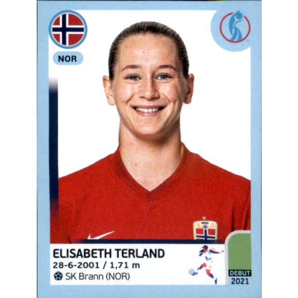 Frauen EM 2022 Sticker 91 - Elisabeth Terland - Norwegen