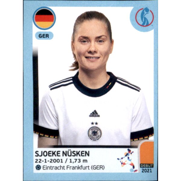 Frauen EM 2022 Sticker 123 - Sjoeke Nüsken - Deutschland