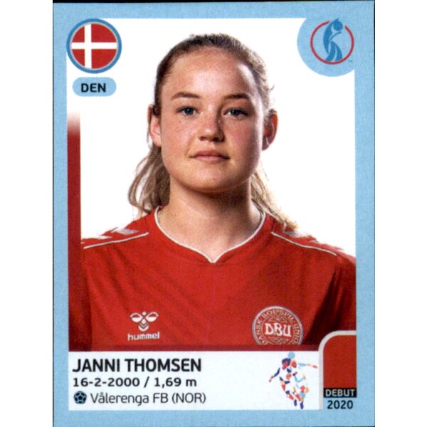 Frauen EM 2022 Sticker 144 - Janni Thomsen - Dänemark