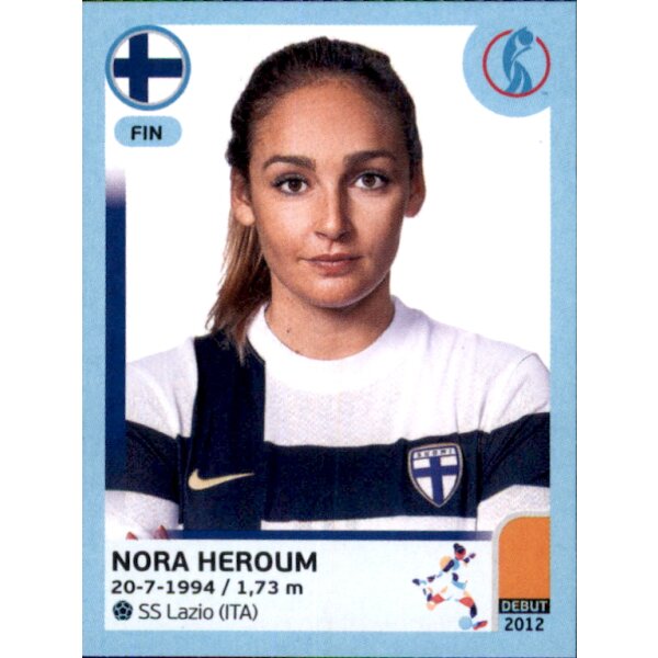 Frauen EM 2022 Sticker 189 - Nora Heroum - Finnland