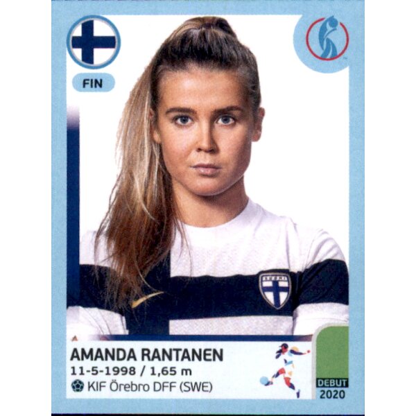 Frauen EM 2022 Sticker 194 - Amanda Rantanen - Finnland