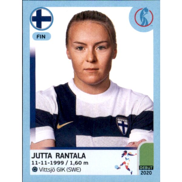 Frauen EM 2022 Sticker 196 - Jutta Rantala - Finnland