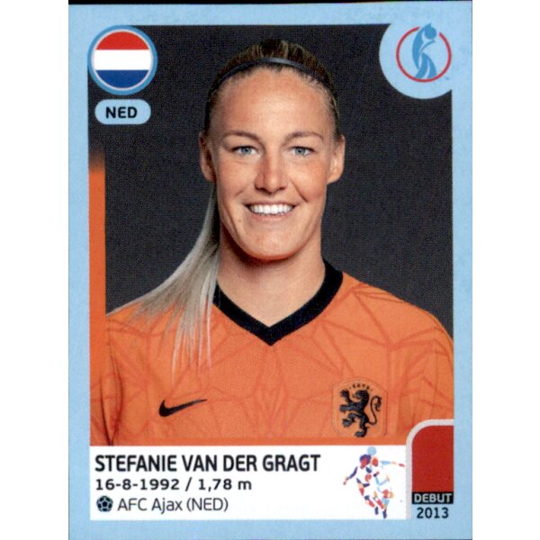 Frauen EM 2022 Sticker 203 - Stefanie Van Der Gragt - Niederlande