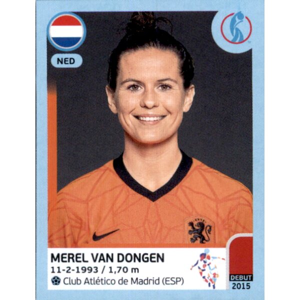 Frauen EM 2022 Sticker 205 - Merel van Dongen - Niederlande