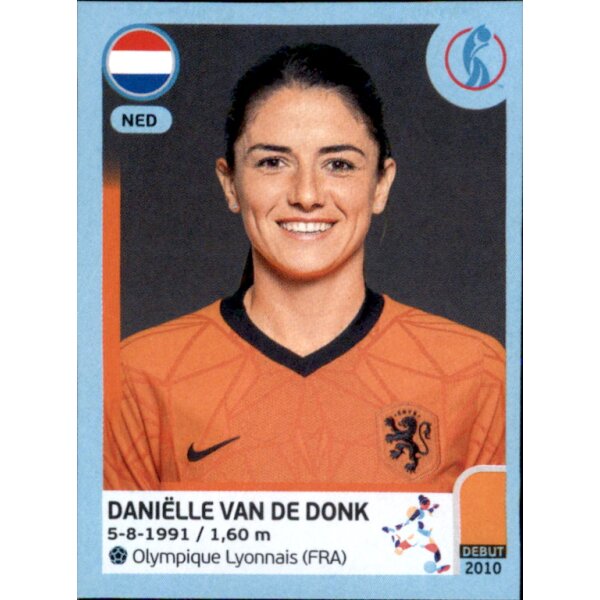 Frauen EM 2022 Sticker 214 - Daniëlle Van de Donk - Niederlande