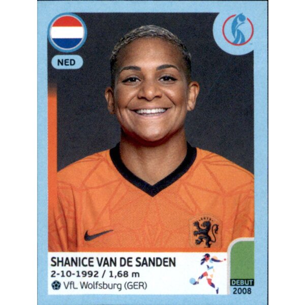 Frauen EM 2022 Sticker 217 - Shanice Van de Sanden - Niederlande