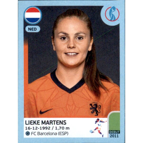 Frauen EM 2022 Sticker 219 - Lieke Martens - Niederlande