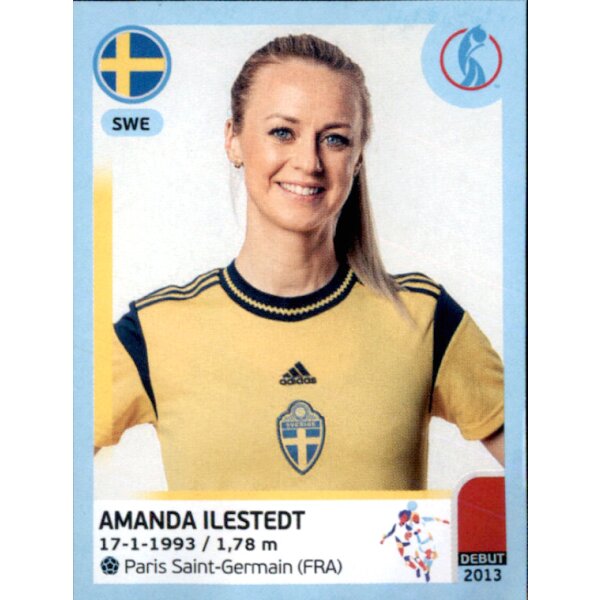 Frauen EM 2022 Sticker 223 - Amanda Ilestedt - Schweden