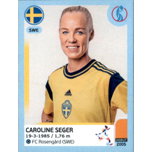 Frauen EM 2022 Sticker 230 - Caroline Seger - Schweden