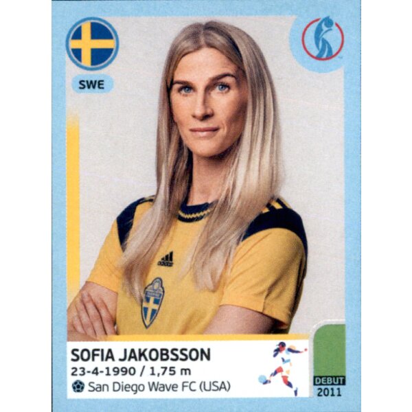 Frauen EM 2022 Sticker 235 - Sofia Jakobsson - Schweden