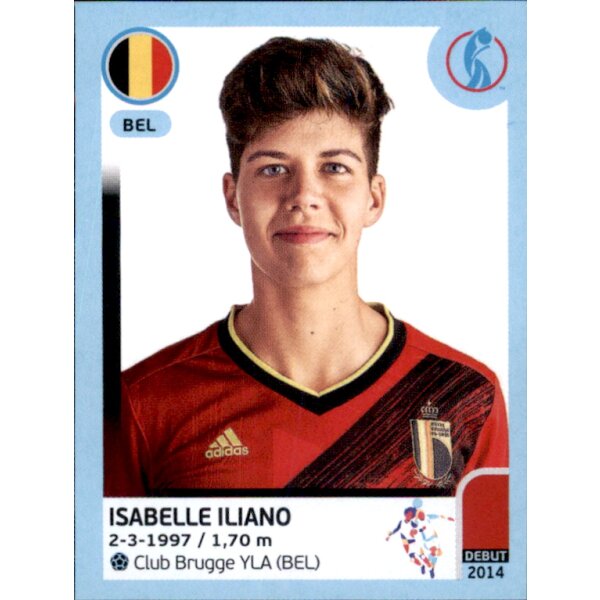 Frauen EM 2022 Sticker 328 - Isabelle Iliano - Belgien