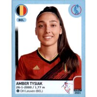 Frauen EM 2022 Sticker 332 - Amber Tysiak - Belgien