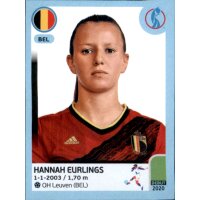 Frauen EM 2022 Sticker 341 - Hannah Eurlings - Belgien