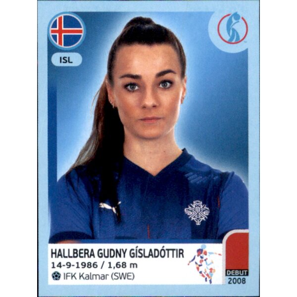 Frauen EM 2022 Sticker 352 - Hallbera Gudny Gisladottir - Island