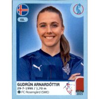 Frauen EM 2022 Sticker 355 - Gudrun Arnardottir - Island