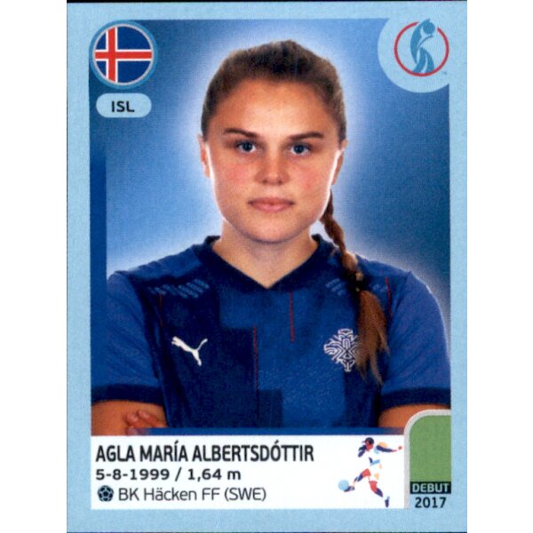 Frauen EM 2022 Sticker 362 - Agla Maria Albertsdottir - Island