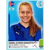 Frauen EM 2022 Sticker 366 - Amanda Jacobsen Andradottir...