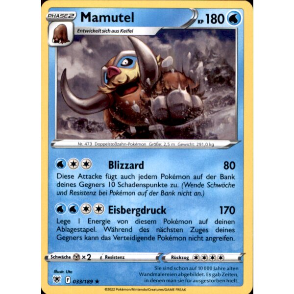 033/189 - Mamutel - Rare