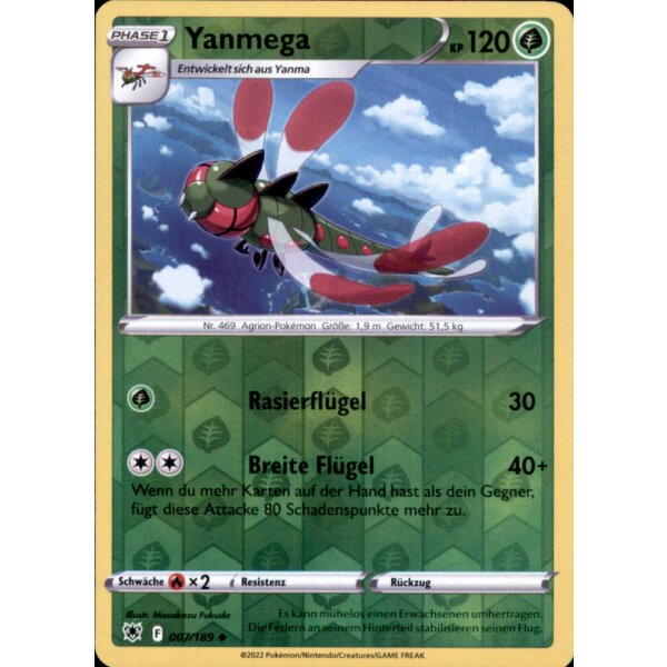 007/189 - Yanmega - Reverse Holo