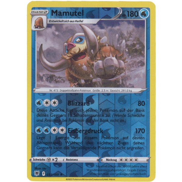 033/189 - Mamutel - Reverse Holo