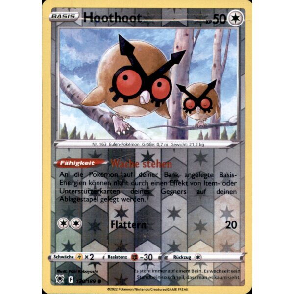 120/189 - Hoothoot - Reverse Holo