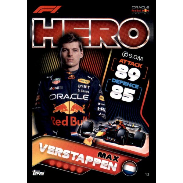 13 - Turbo Attax F1 2022 - Oracle Red Bull Racing - Max Verstappen