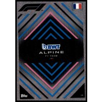 46 - Turbo Attax F1 2022 - BWT Alpine F1 - Team Logo